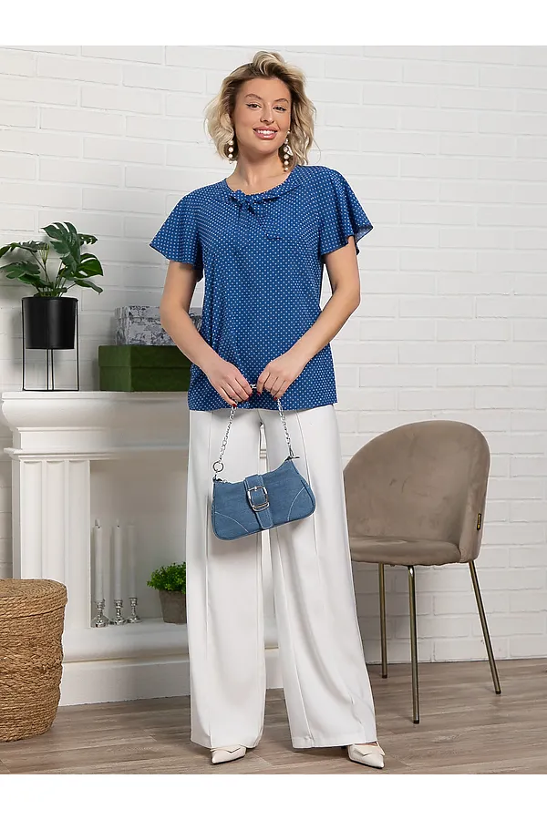 Блуза Сицилия LADY TAIGA, голубая - фото 2