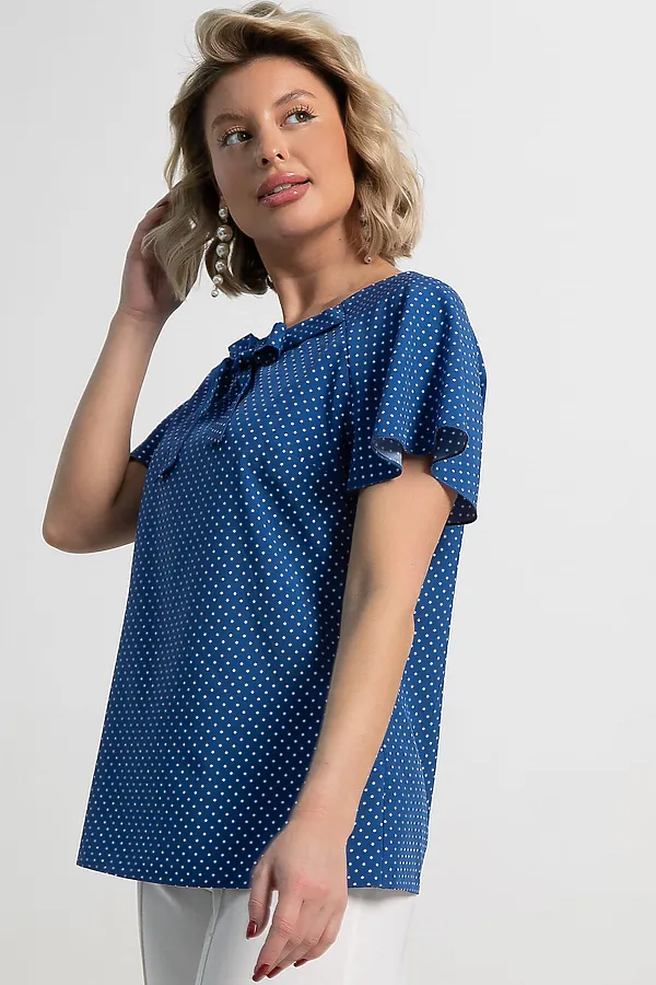 Блуза Сицилия LADY TAIGA, голубая - фото 2