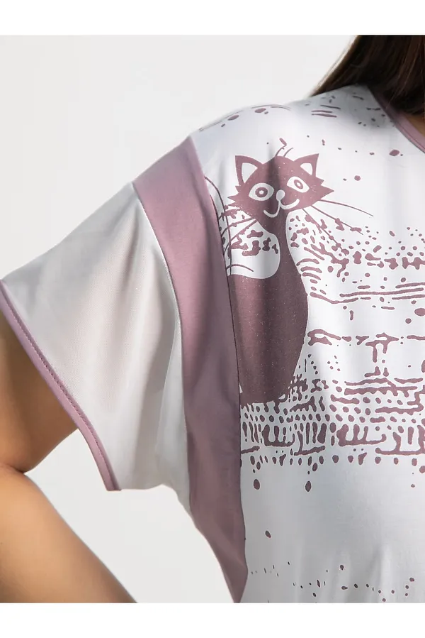 Блуза Алтея LADY TAIGA, белая/роза - фото 2