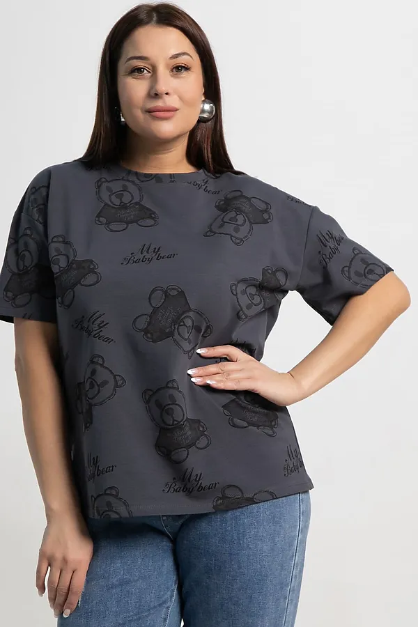 Футболка Бриса LADY TAIGA, графит - фото 2