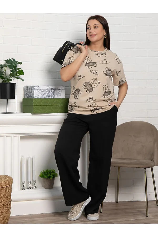 Футболка Бриса LADY TAIGA, бежевая - фото 2