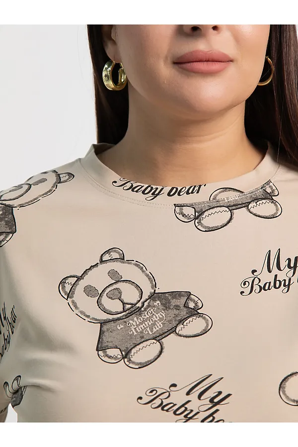 Футболка Бриса LADY TAIGA, бежевая - фото 2