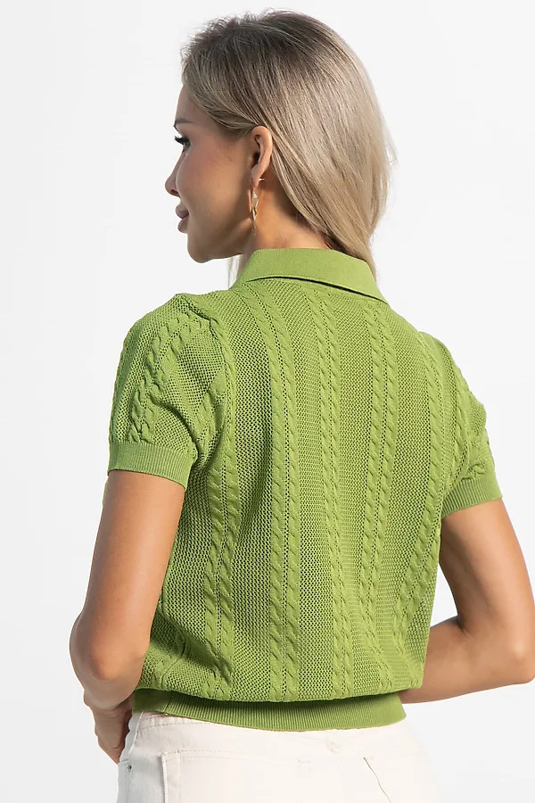 Поло Важный момент LADY TAIGA, зеленое яблоко - фото 2