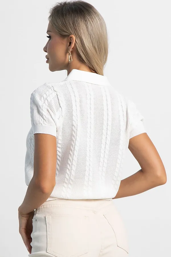 Поло важный момент LADY TAIGA, белое - фото 2