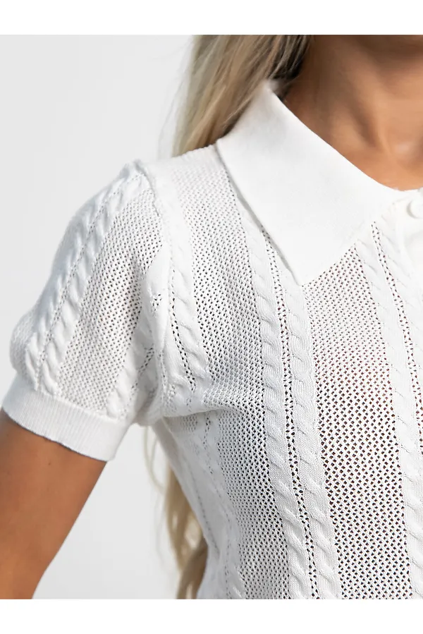 Поло важный момент LADY TAIGA, белое - фото 2