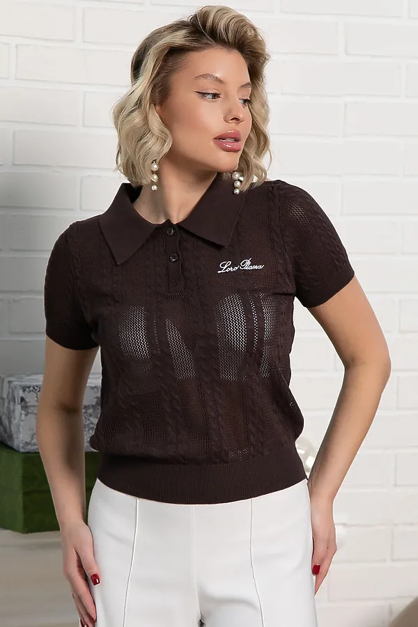 Поло Важный момент LADY TAIGA, шоколад - фото 2