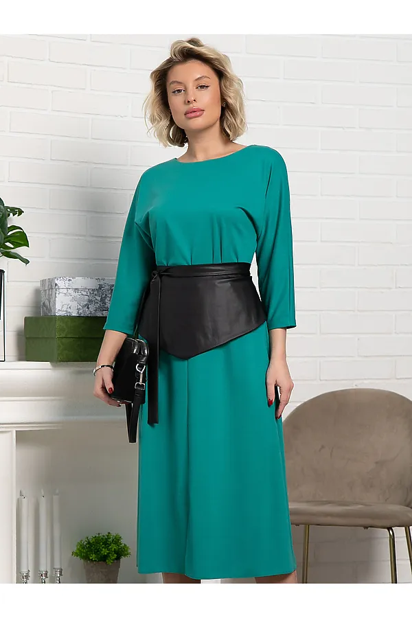 Платье Эмилия LADY TAIGA, зеленое море - фото 2