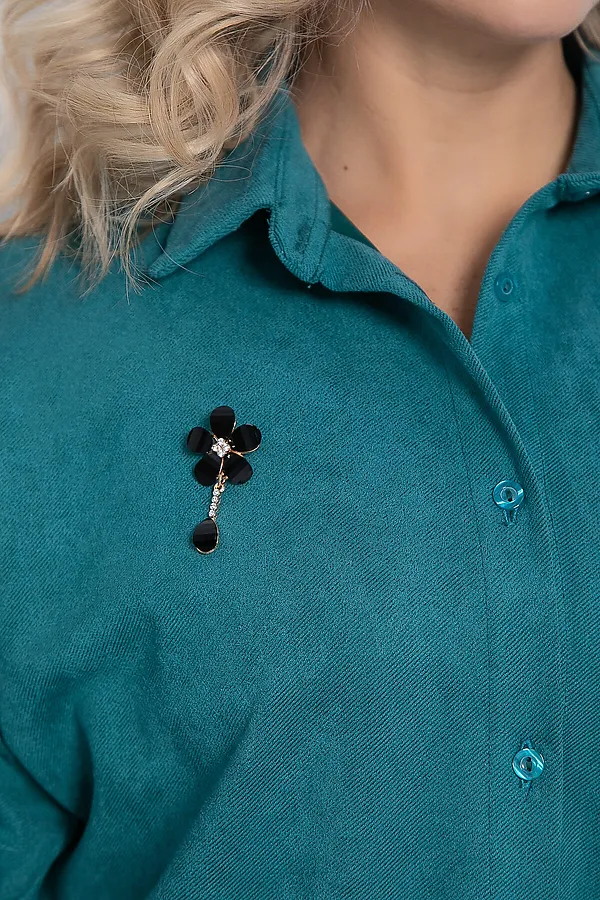 Рубашка Милолика LADY TAIGA, бирюзовая - фото 2