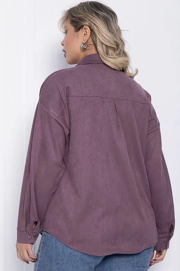 Рубашка Милолика LADY TAIGA, сливовый - фото 2