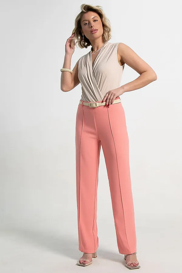 Брюки со стрелками Эверест LADY TAIGA, коралл - фото 2