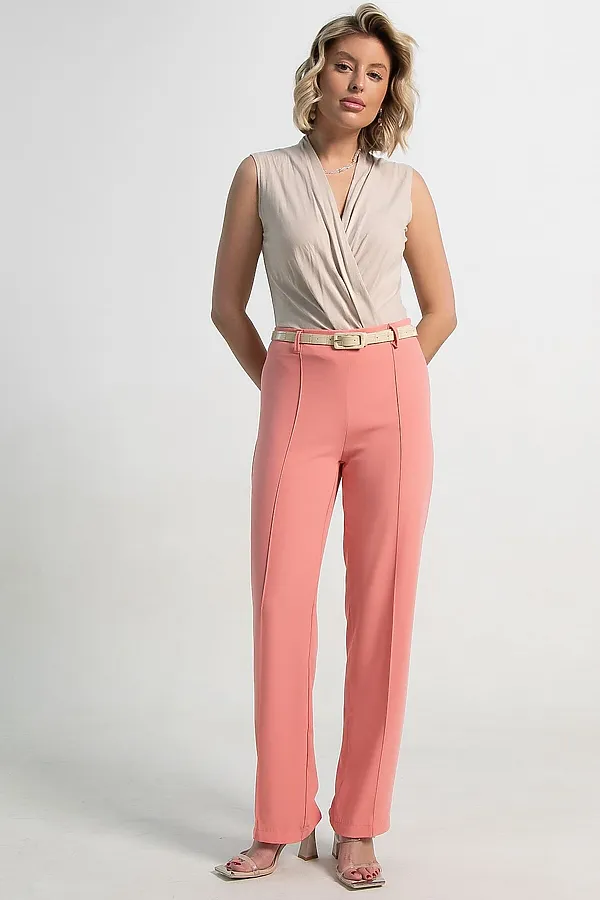 Брюки со стрелками Эверест LADY TAIGA, коралл - фото 2