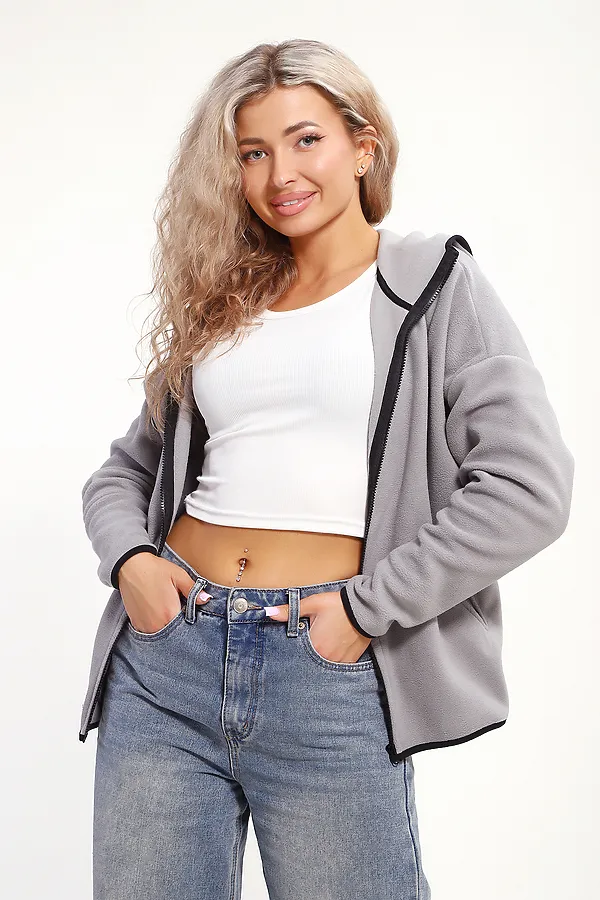 Толстовка 36991 НАТАЛИ, серый - фото 2