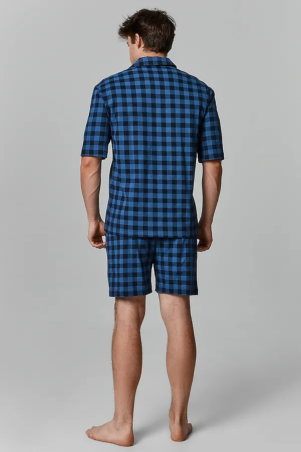 Костюм мужской (жакет, шорты) MARK FORMELLE, клетка на т.синем - фото 2