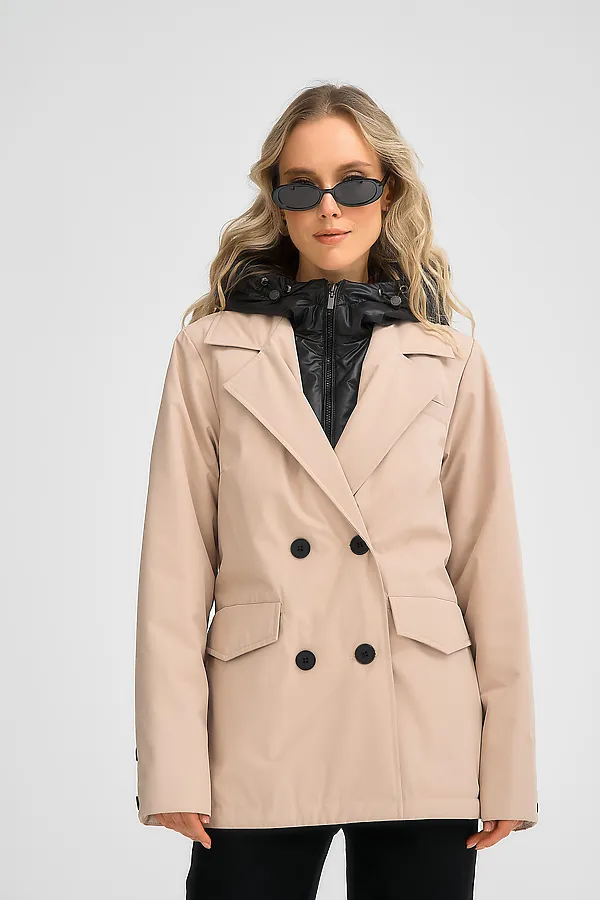 Куртка женская HOOPS, бежевый - фото 2