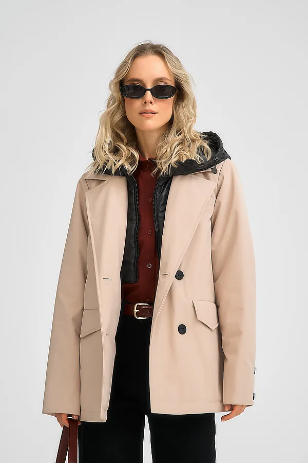 Куртка женская HOOPS, бежевый - фото 2