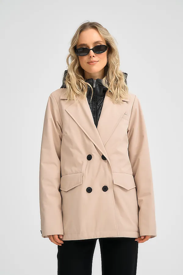 Куртка женская HOOPS, бежевый - фото 2