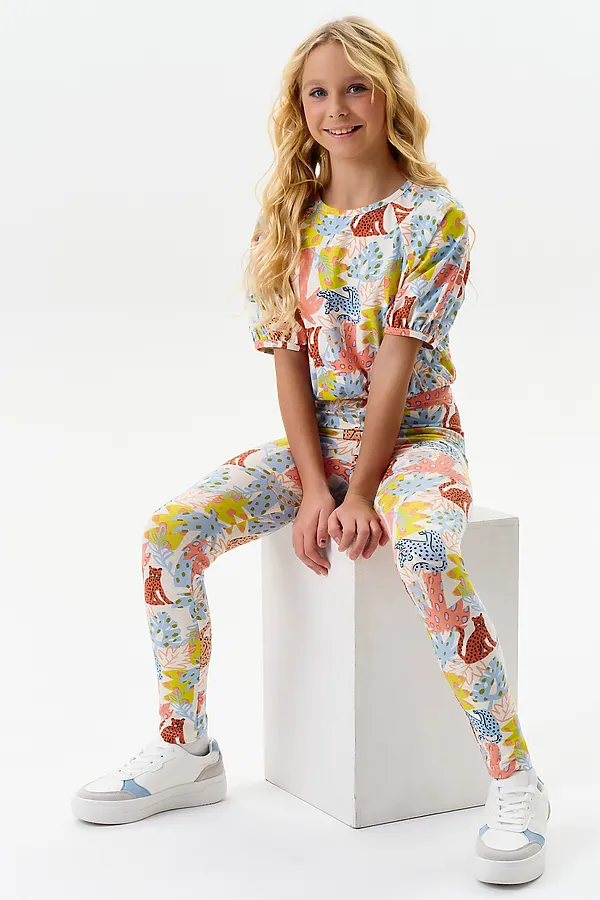 Брюки для девочек PELICAN, персиковый - фото 2