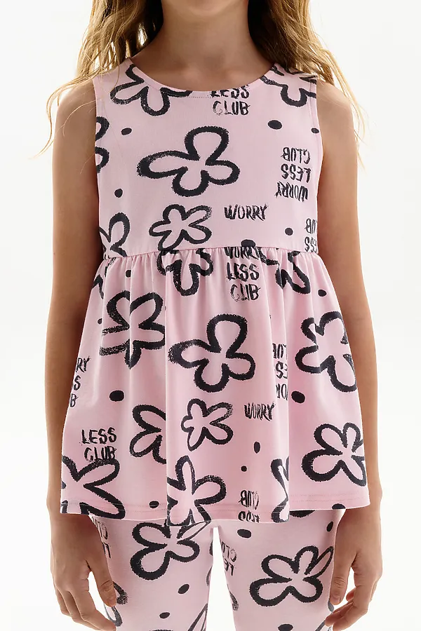 Майка для девочек PELICAN, светло-розовый - фото 2