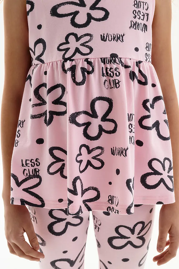 Майка для девочек PELICAN, светло-розовый - фото 2