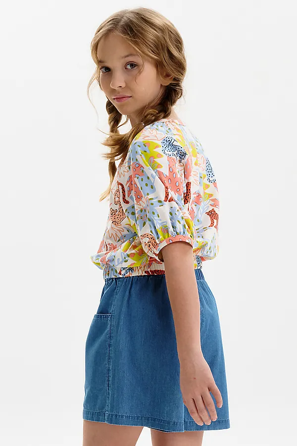 Футболка-топ для девочек PELICAN, персиковый - фото 2