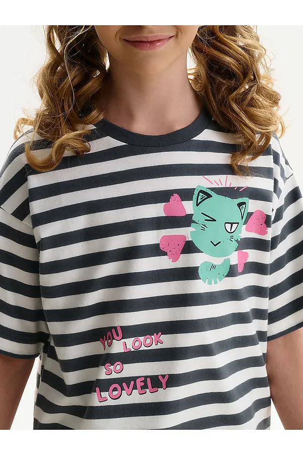 Пижама для девочек PELICAN, серый - фото 2