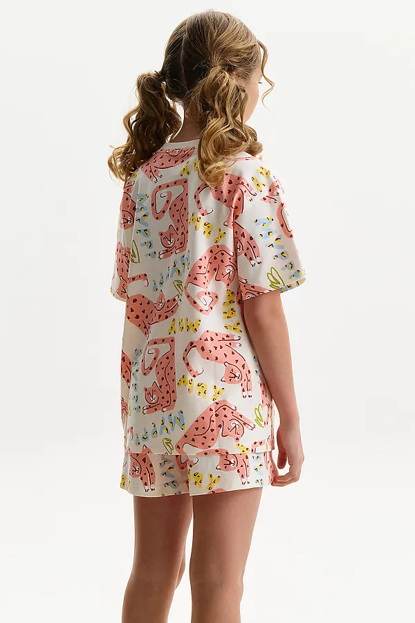 Пижама для девочек PELICAN, молочный - фото 2