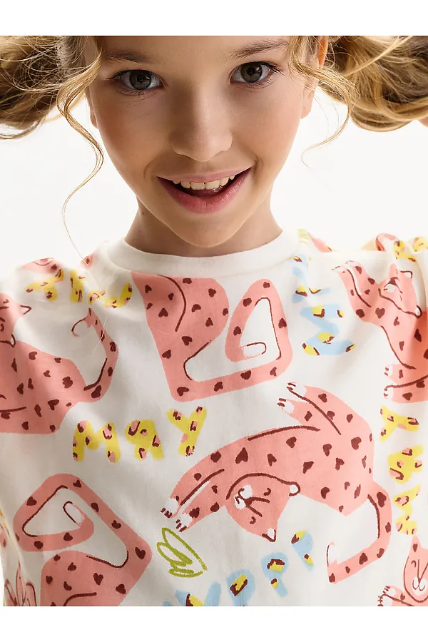 Пижама для девочек PELICAN, молочный - фото 2