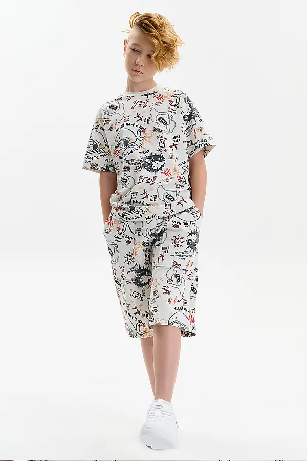 Футболка для мальчиков PELICAN, молочный - фото 2