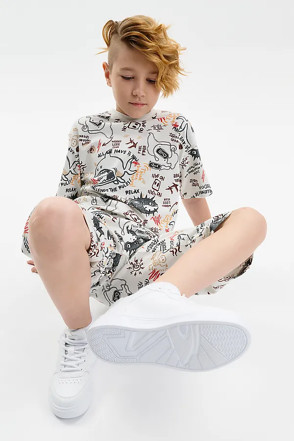 Футболка для мальчиков PELICAN, молочный - фото 2