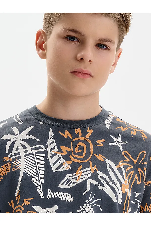 Футболка для мальчиков PELICAN, серый - фото 2