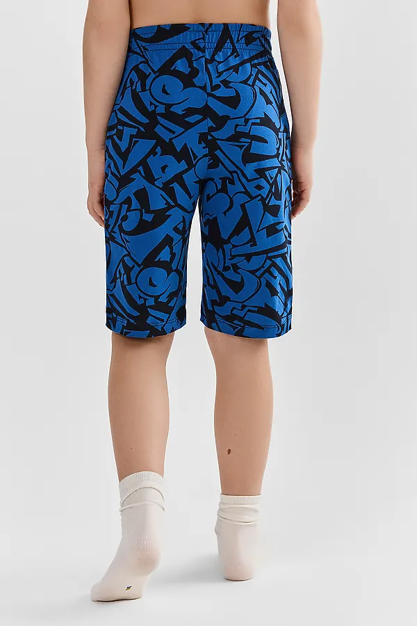 Шорты для мальчиков домашние MARK FORMELLE, буквы на синем - фото 2