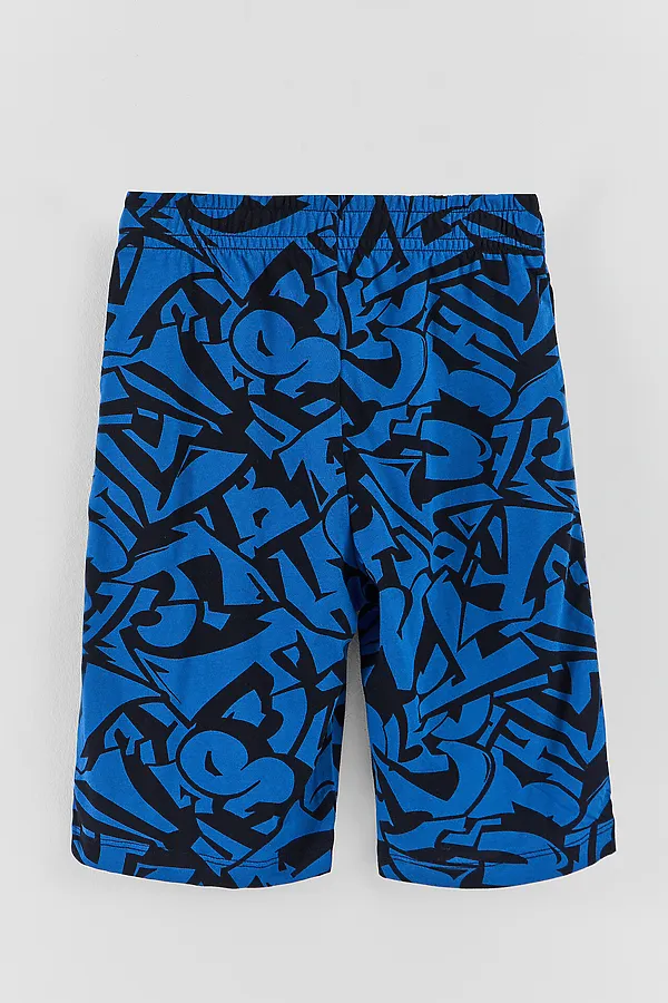 Шорты для мальчиков домашние MARK FORMELLE, буквы на синем - фото 2
