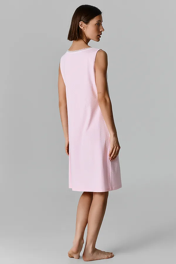 Сорочка ночная женская MARK FORMELLE, горошек на персиковом - фото 2