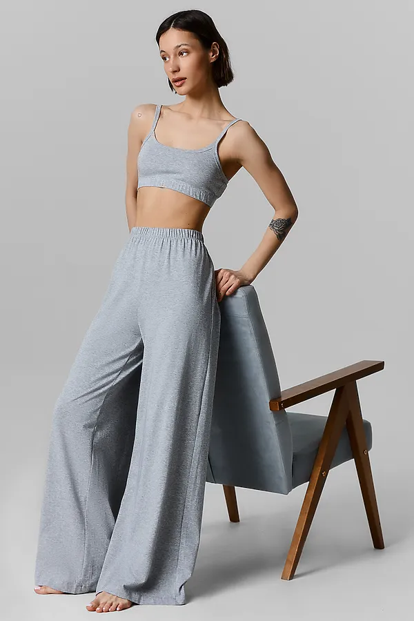 Комплект женский (топ, брюки) MARK FORMELLE, серый меланж - фото 2