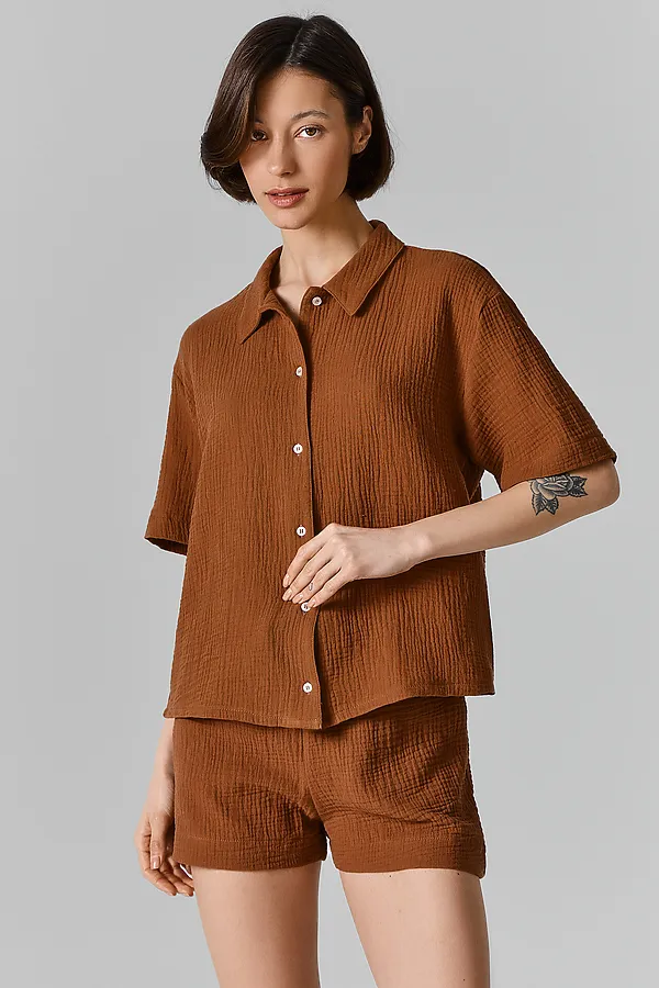 Костюм женский (жакет, шорты) MARK FORMELLE, миндальное печенье - фото 2