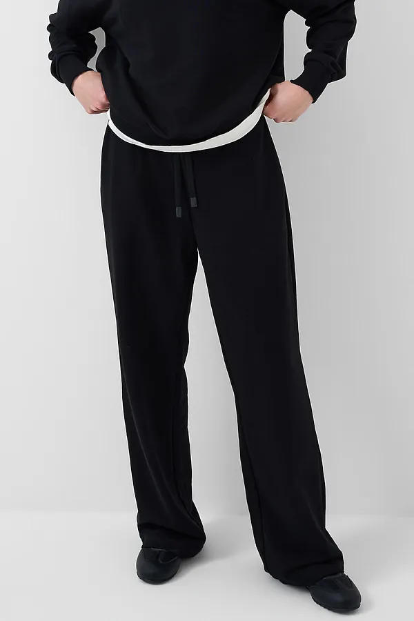 Брюки трикотажные для женщин PLAYTODAY, черный - фото 2