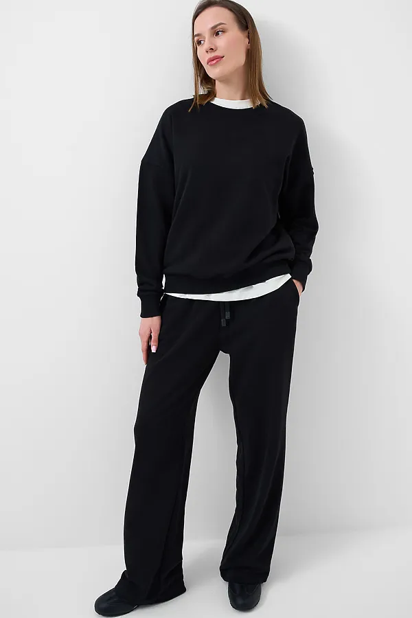 Брюки трикотажные для женщин PLAYTODAY, черный - фото 2