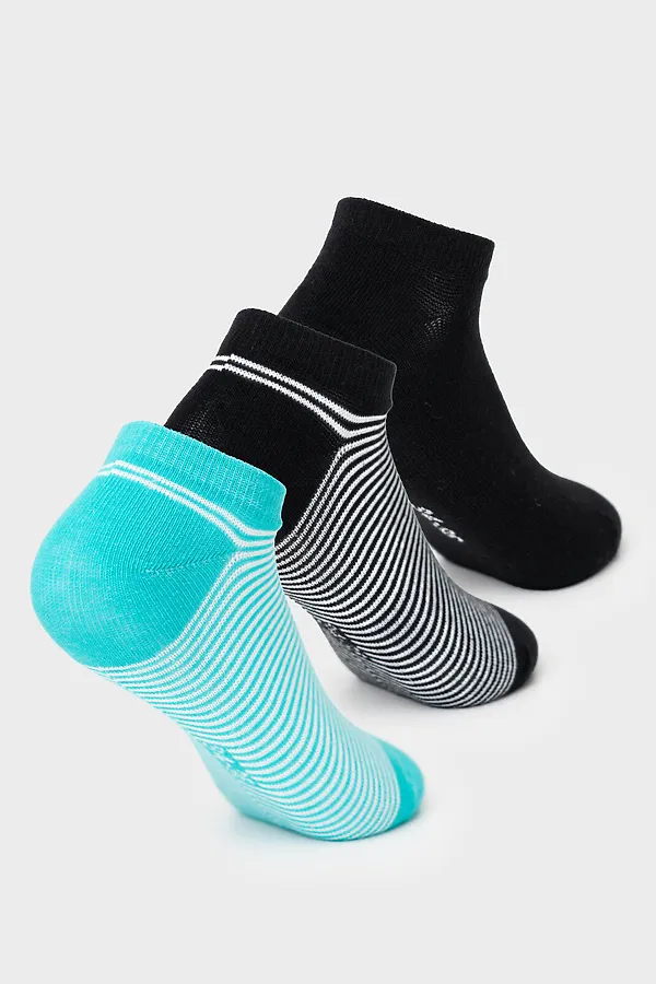 Носки трикотажные для мальчиков, 3 пары в комплекте PLAYTODAY, белый,черный,бирюзовый - фото 2