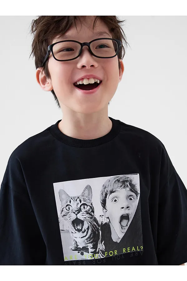 Фуфайка трикотажная для мальчиков (футболка) PLAYTODAY, черный - фото 2