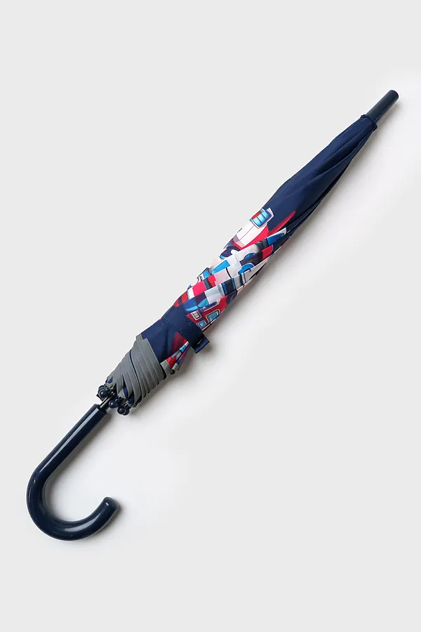 Зонт-трость для мальчиков PLAYTODAY, тёмно-синий - фото 2