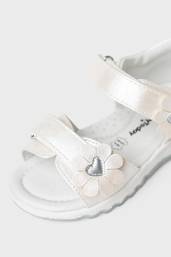 Туфли открытые для девочек PLAYTODAY, белый - фото 2