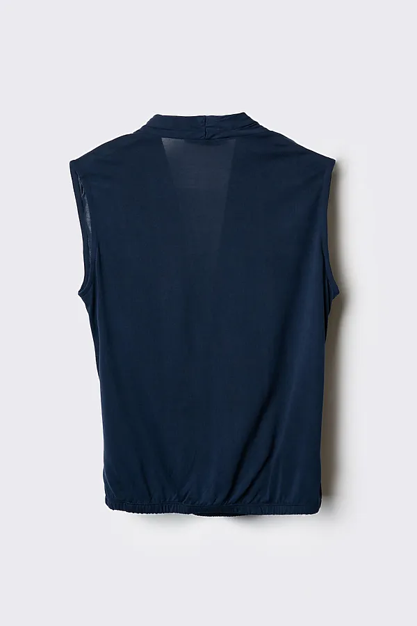 Топ трикотажный для женщин PLAYTODAY, тёмно-синий - фото 2