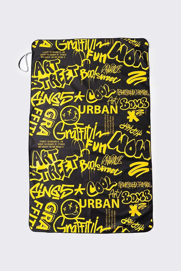 Полотенце текстильное для мальчиков PLAYTODAY, черный,жёлтый - фото 2