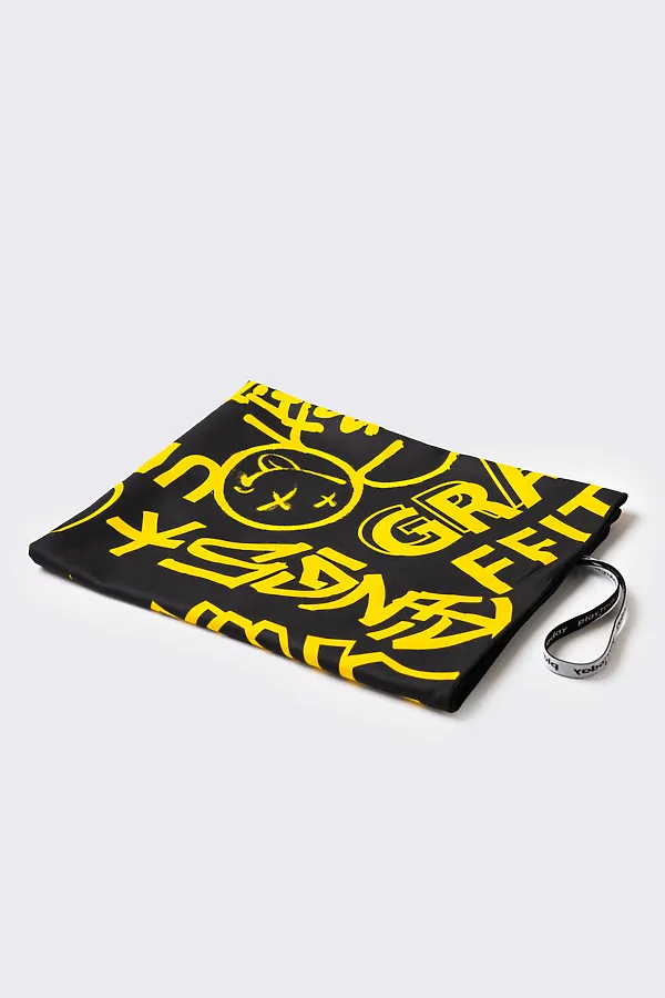 Полотенце текстильное для мальчиков PLAYTODAY, черный,жёлтый - фото 2