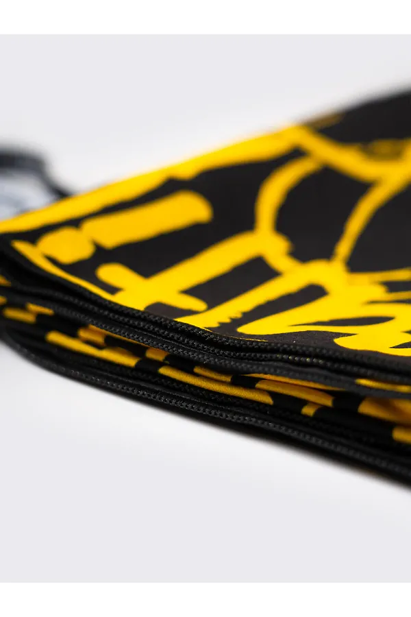 Полотенце текстильное для мальчиков PLAYTODAY, черный,жёлтый - фото 2