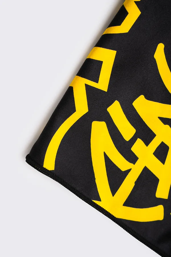 Полотенце текстильное для мальчиков PLAYTODAY, черный,жёлтый - фото 2