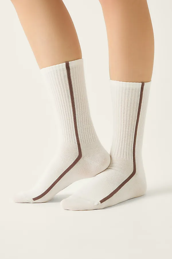 CONTE ACTIVE Удлиненные женские хлопковые носки CONTE ELEGANT, молочный - фото 2