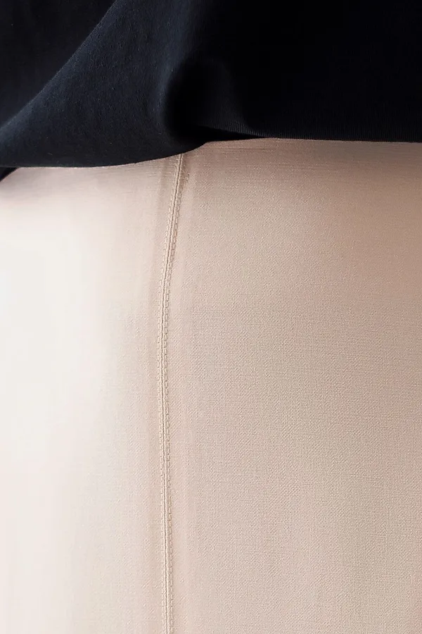 Юбка тюльпан с разрезом скроенная по косой из плотного лиоцелла VILATTE, кокосово-молочный - фото 2