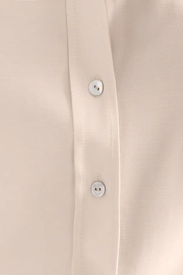 Блузка с широкими рукавами 3/4 из плотного лиоцелла VILATTE, кокосово-молочный - фото 2