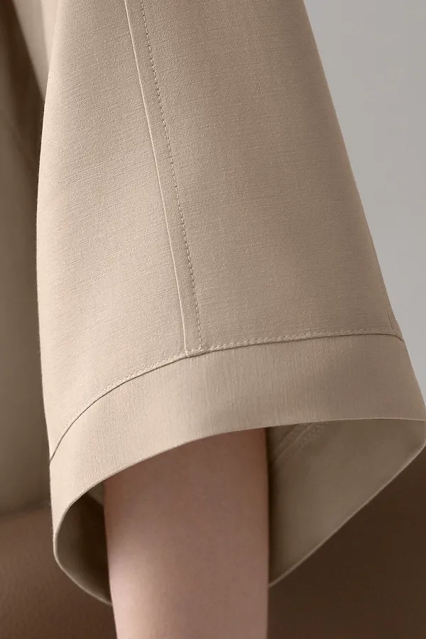 Блузка с широкими рукавами 3/4 из плотного лиоцелла VILATTE, светло-бежевый - фото 2